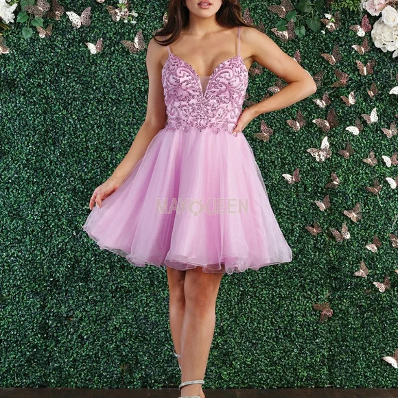 short formal dresses pinterest Stretch Ruched V-Neck Sleeveless Cocktail main image 0